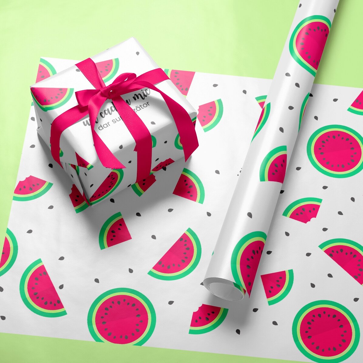 Hârtie de împachetat cadouri personalizată - Pepeni