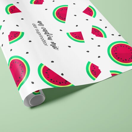 Hârtie de împachetat cadouri personalizată - Pepeni