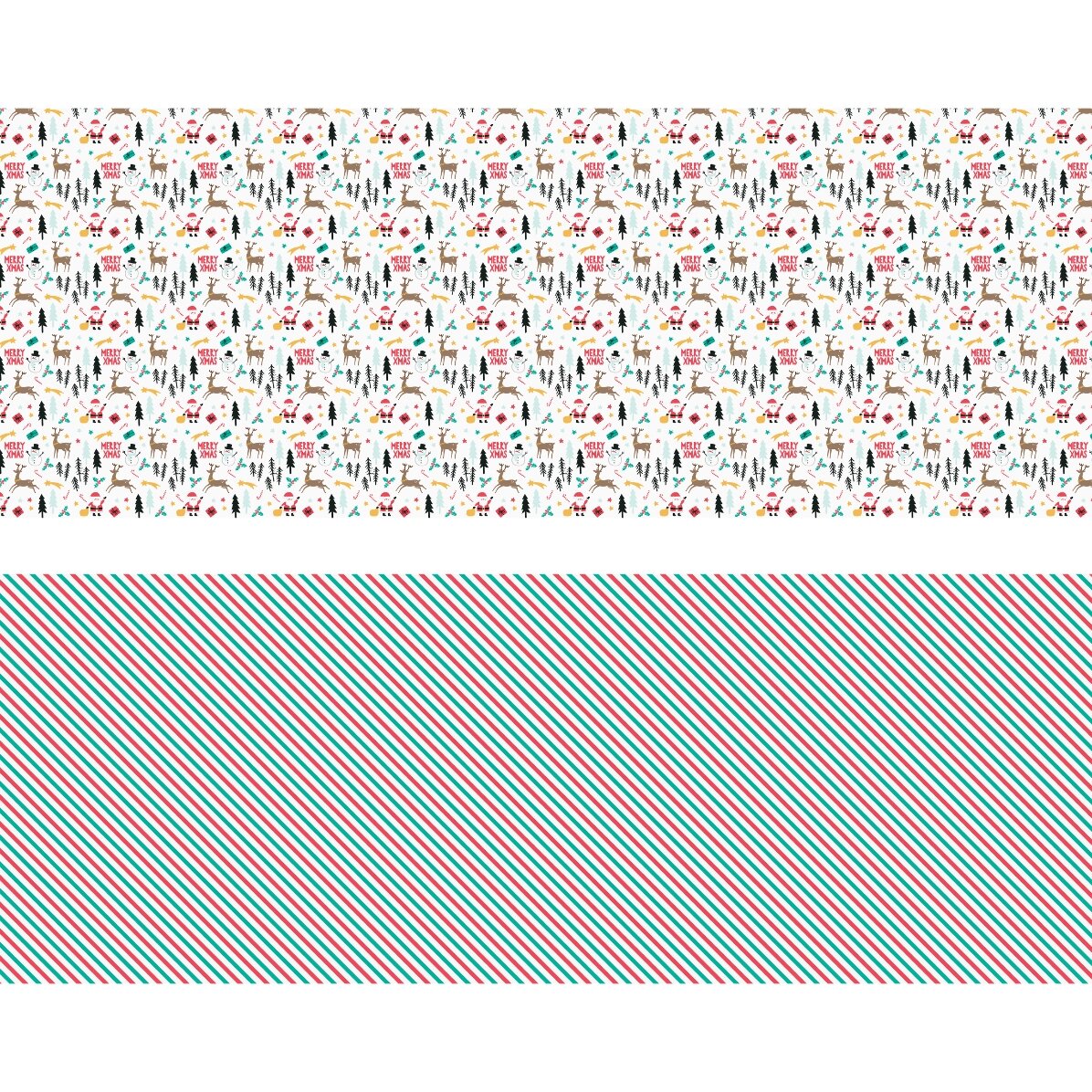 Set 2 buc. hartie de impachetat cadouri Merry Christmas