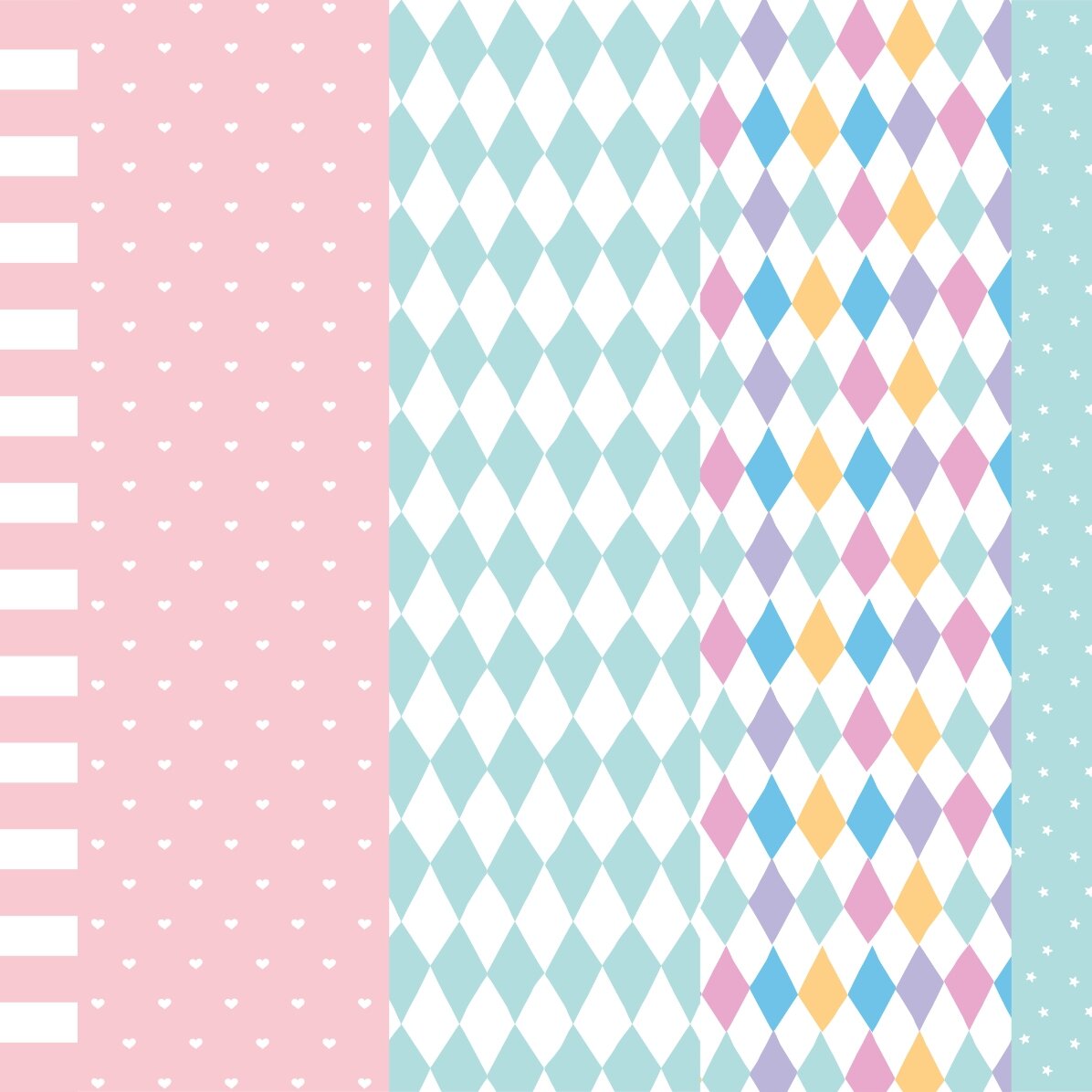 Hartie de impachetat cadouri - mix colorat