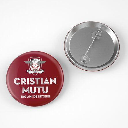 Insignă FC Rapid 1923 personalizată cu nume