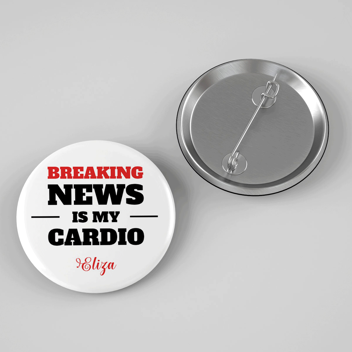 Insignă personalizată cu mesaj pentru Jurnalist