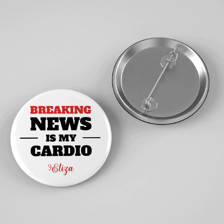 Insignă personalizată cu mesaj pentru Jurnalist