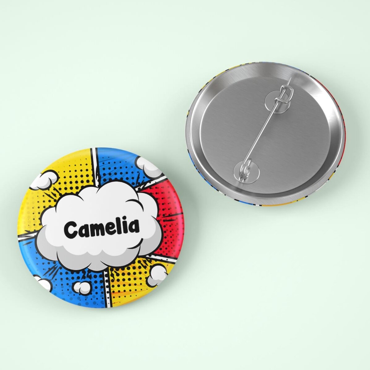 Insignă personalizată cu nume - Comics