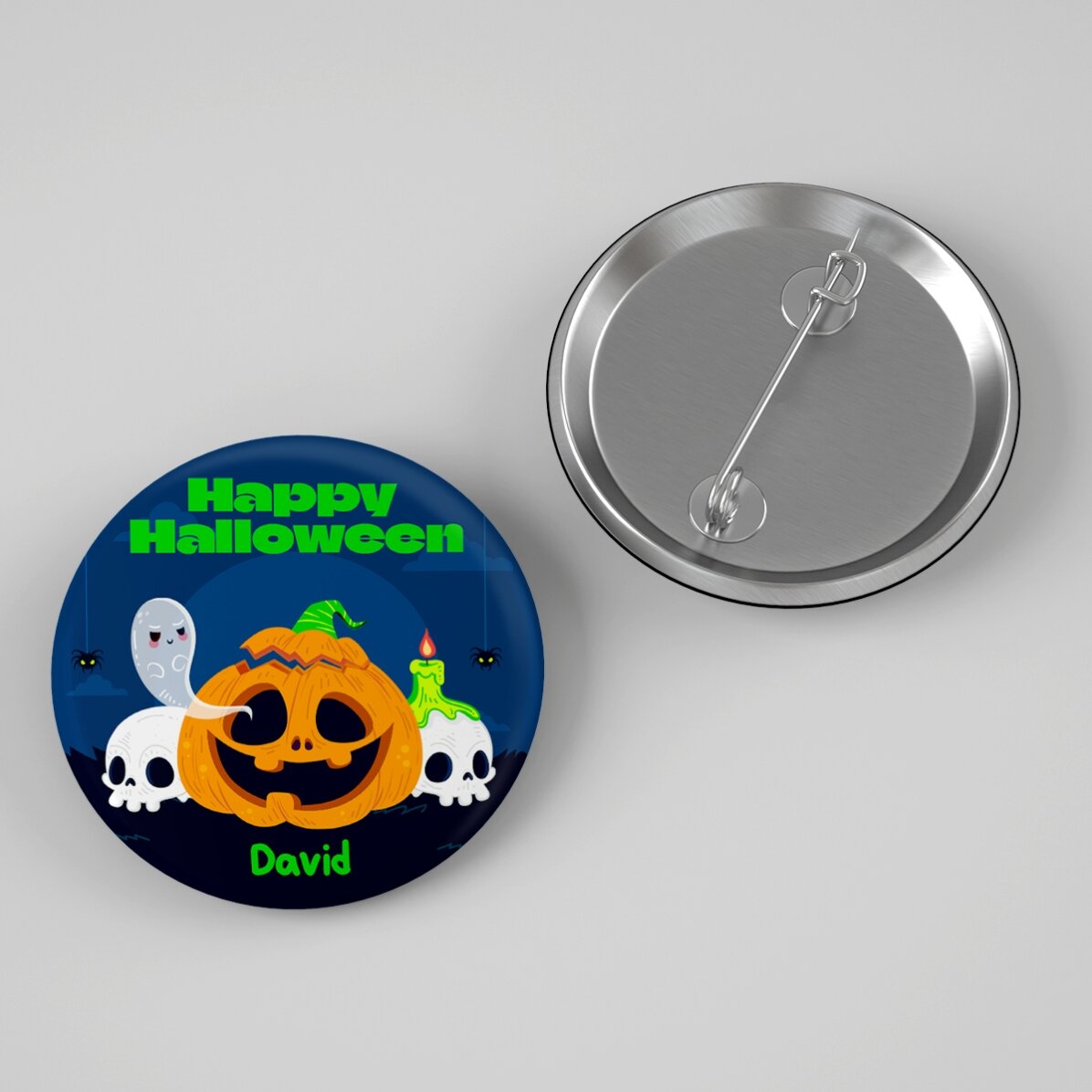 Insignă personalizată cu nume - Halloween Party