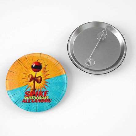 Insignă personalizată cu nume - Spike Enthusiast