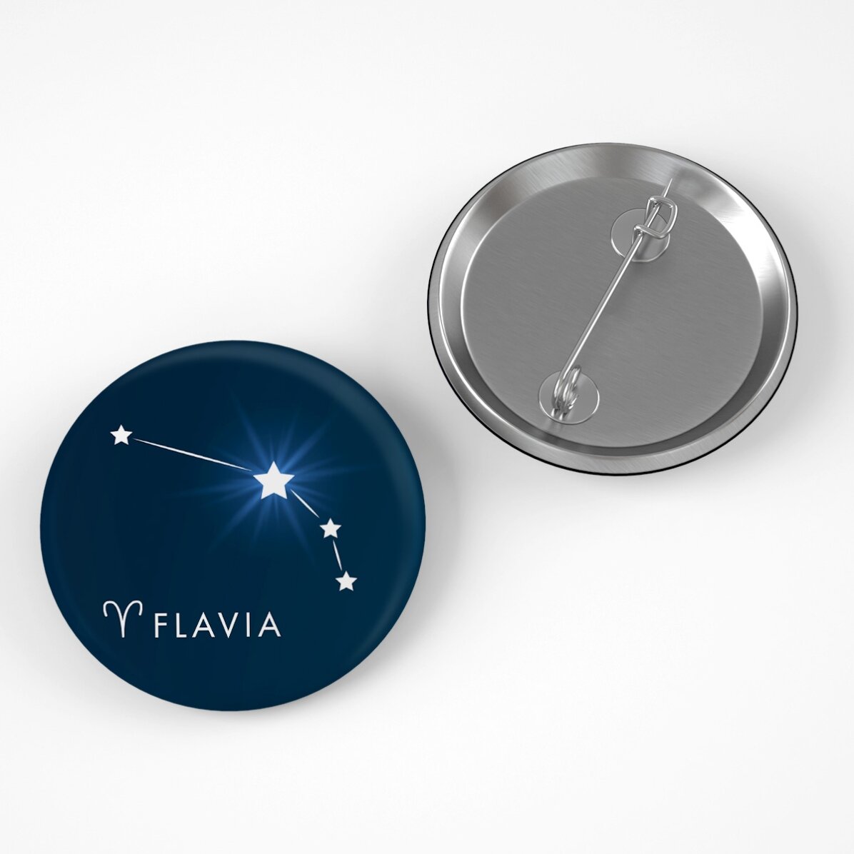 Insignă personalizată cu nume - Zodia Berbec