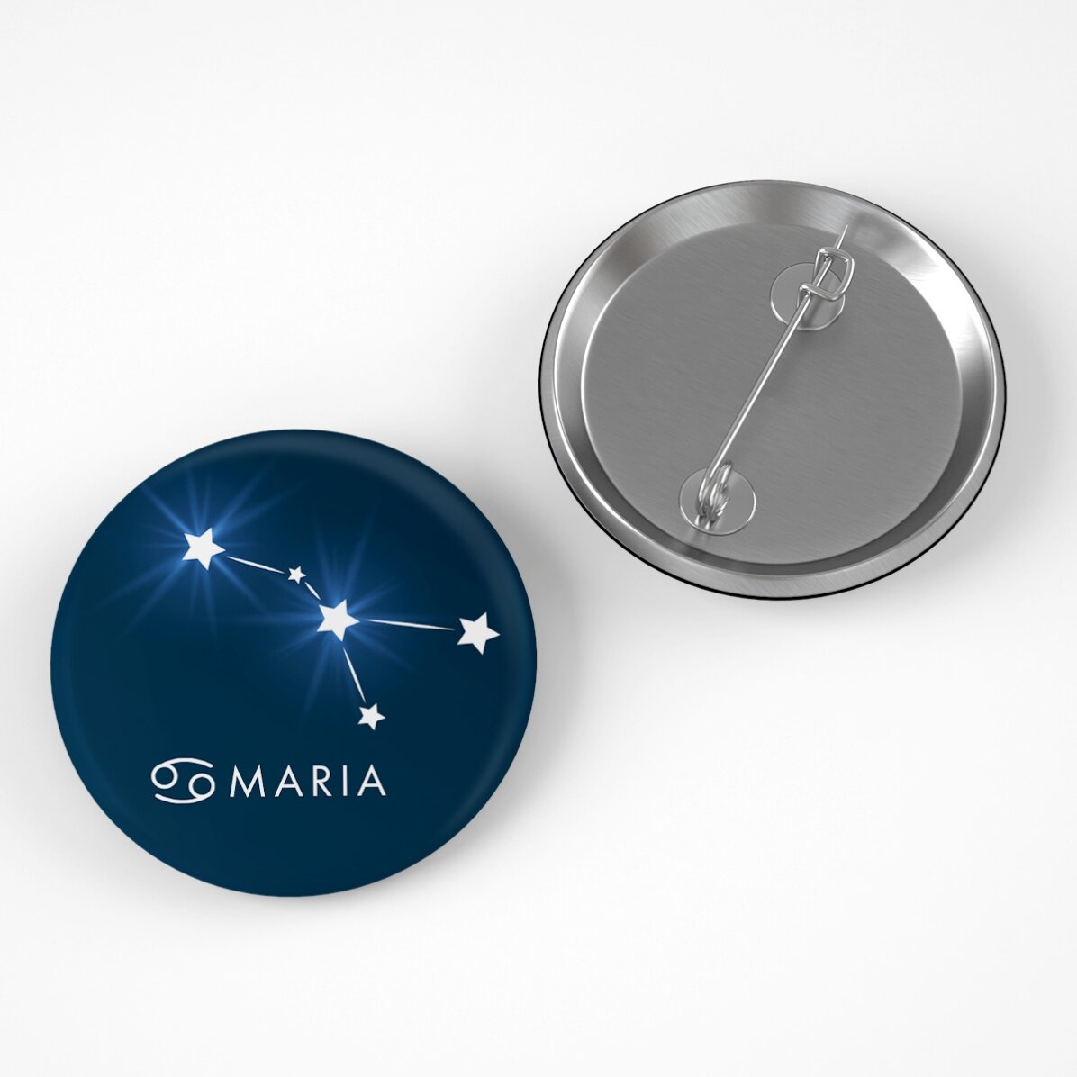 Insignă personalizată cu nume - Zodia Rac