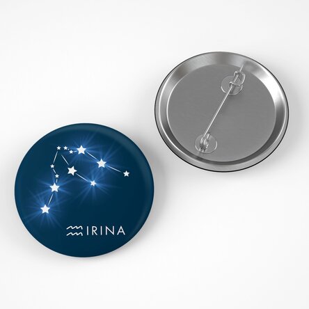 Insignă personalizată cu nume - Zodiac