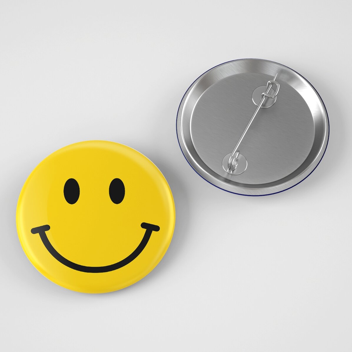 Insignă personalizată cu smiley face