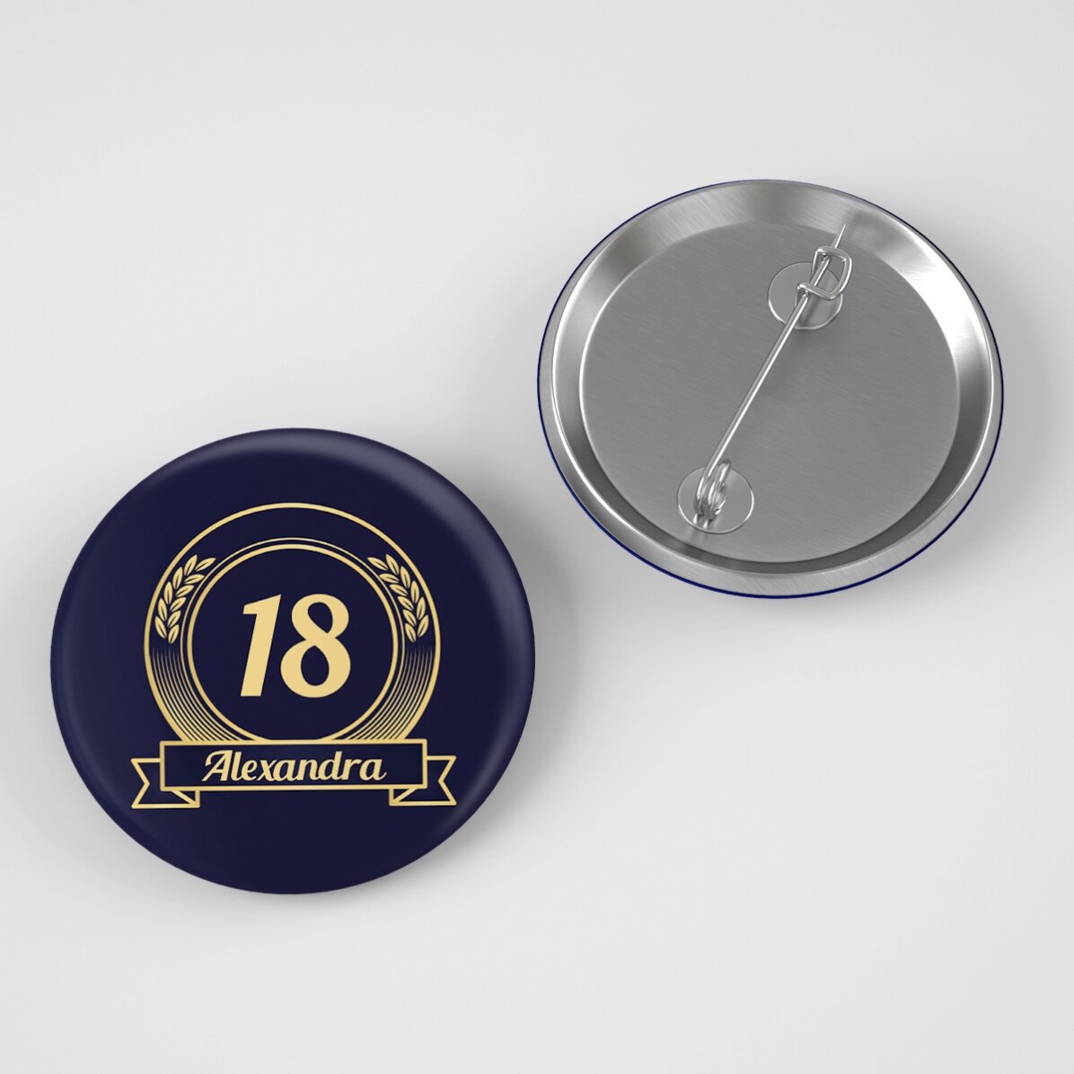 Insignă personalizată cu text - Aniversare