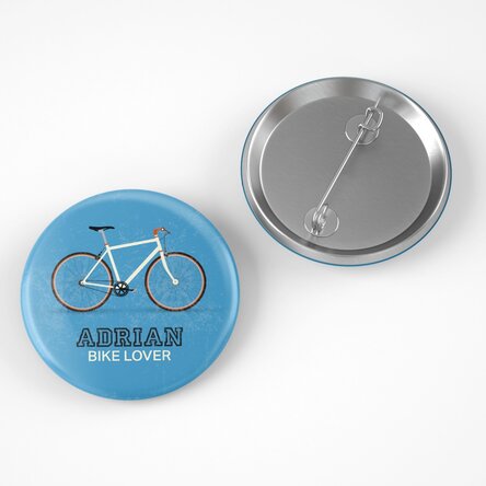 Insignă personalizată cu text - Bike lover