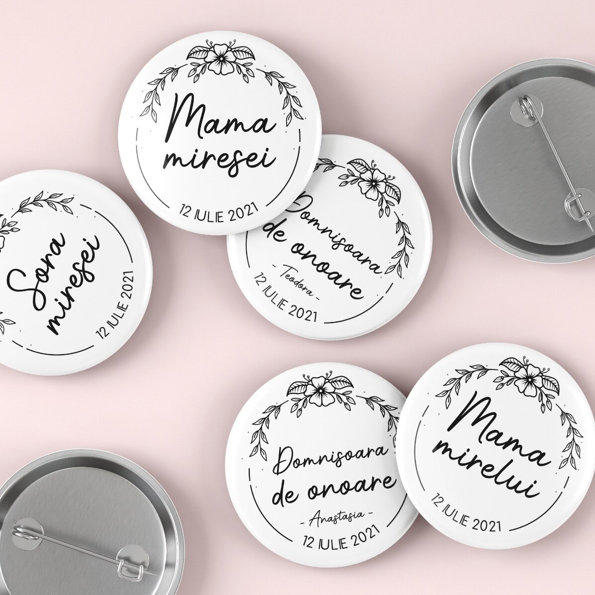 Insignă personalizată cu text - Bride