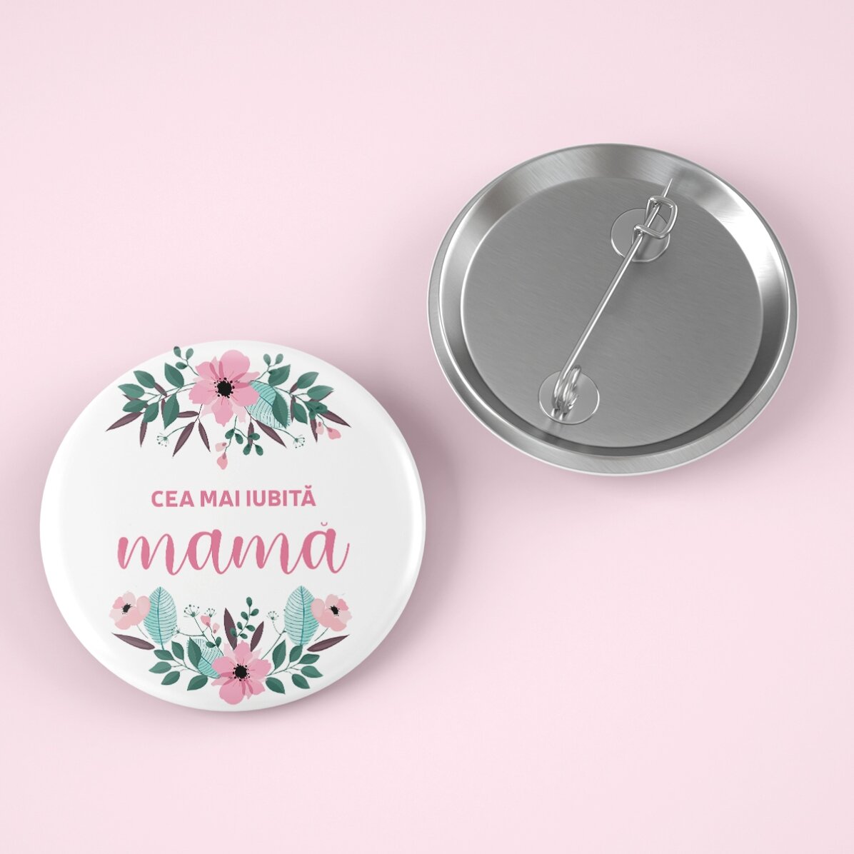 Insignă personalizată cu text - Cea mai dragă