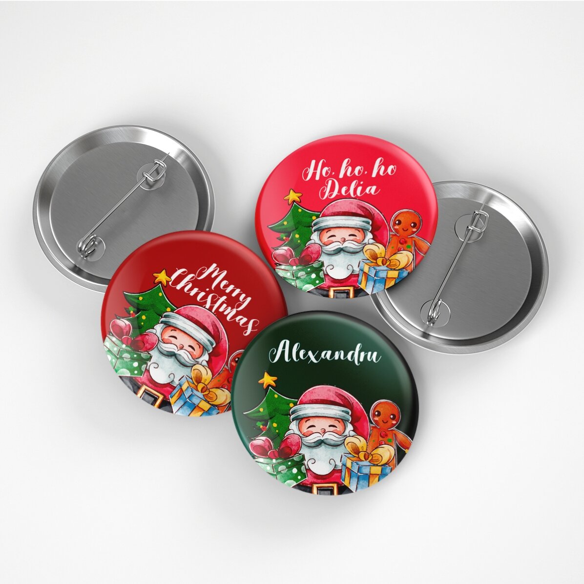 Insignă personalizată cu text - Christmas