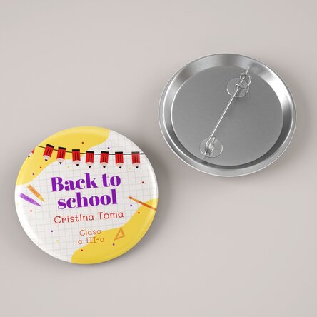 Insignă personalizată cu text  - Creioane