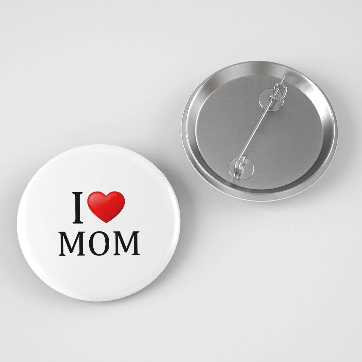 Insignă personalizată cu text - I heart