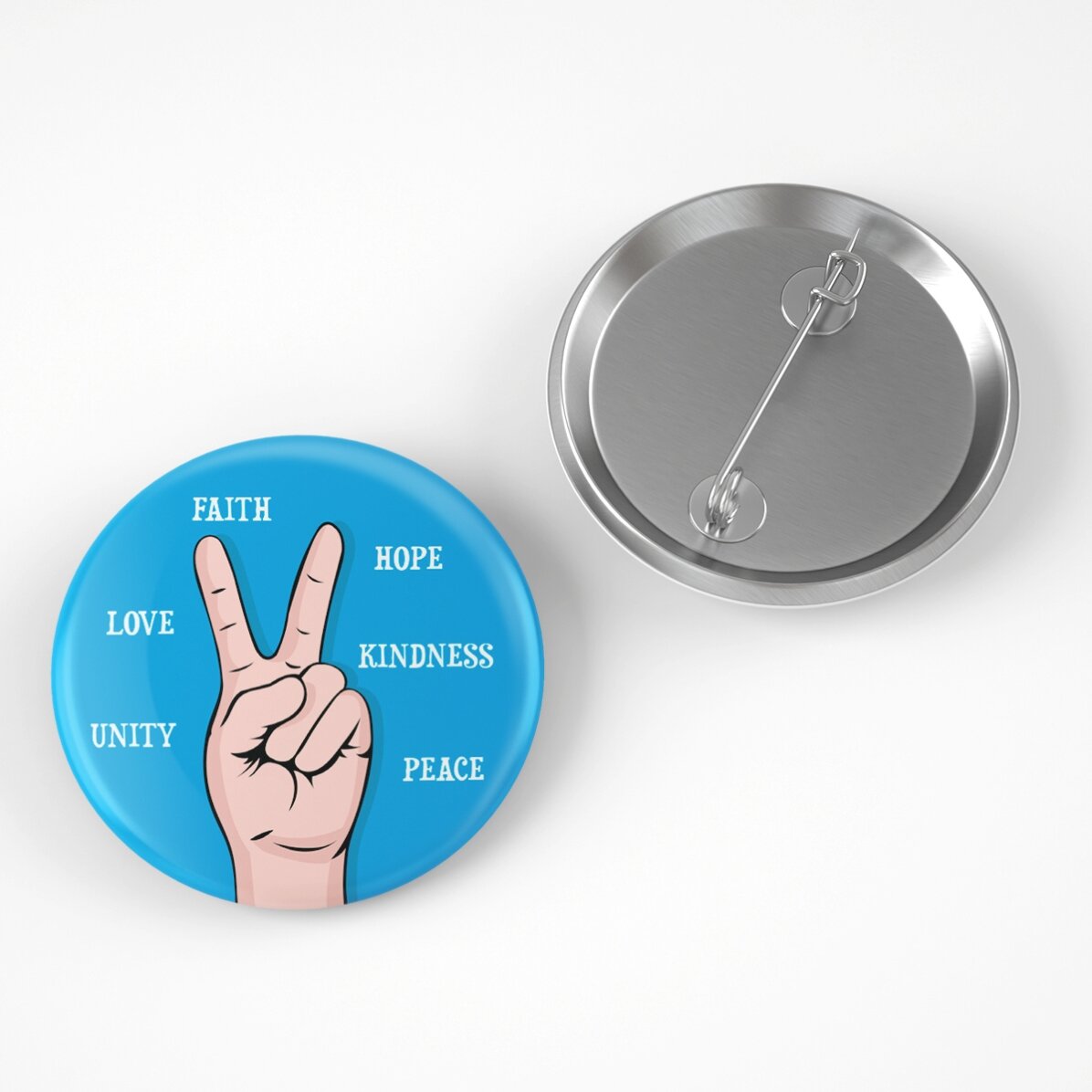 Insignă personalizată cu text - Peace