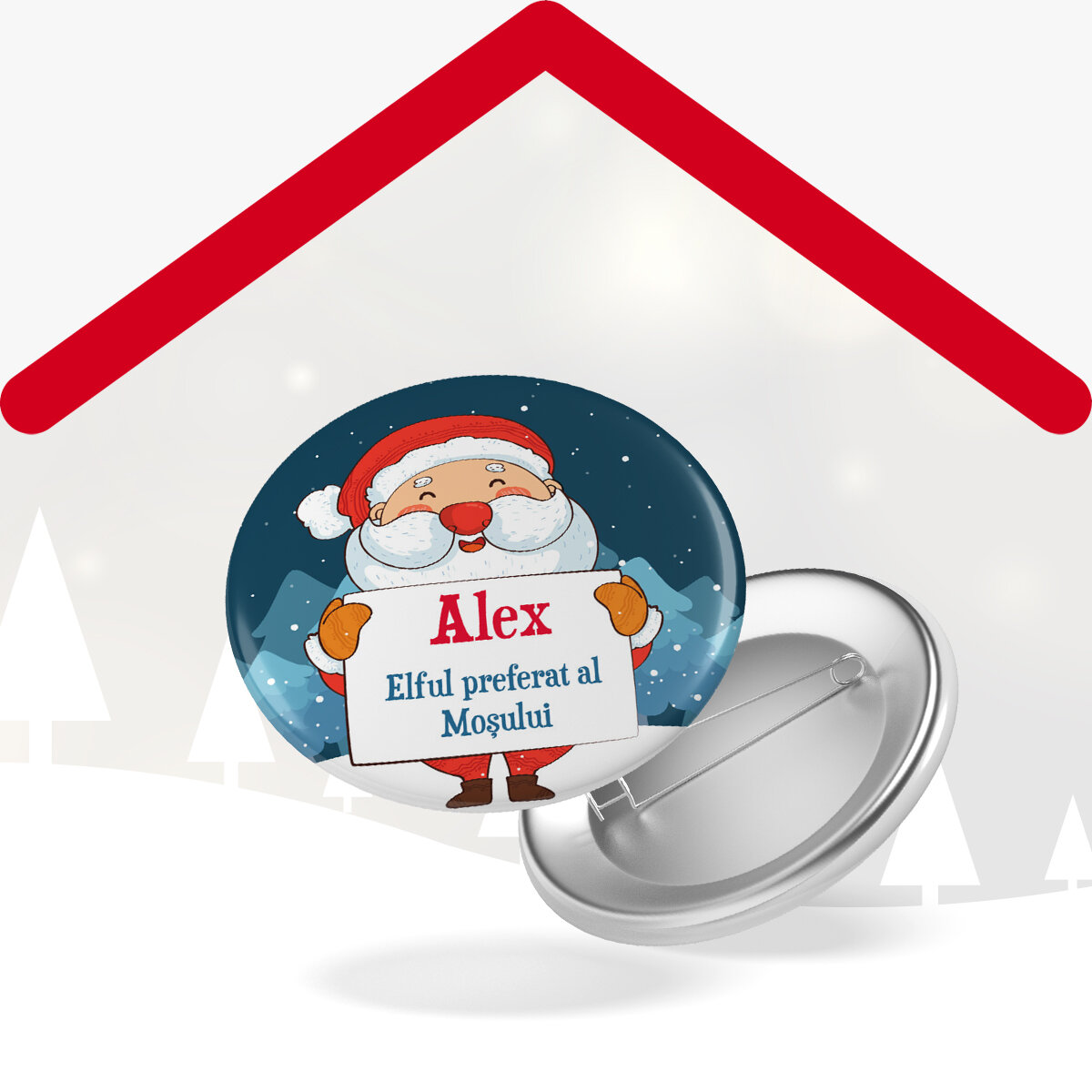 Персонализирани коледни значки