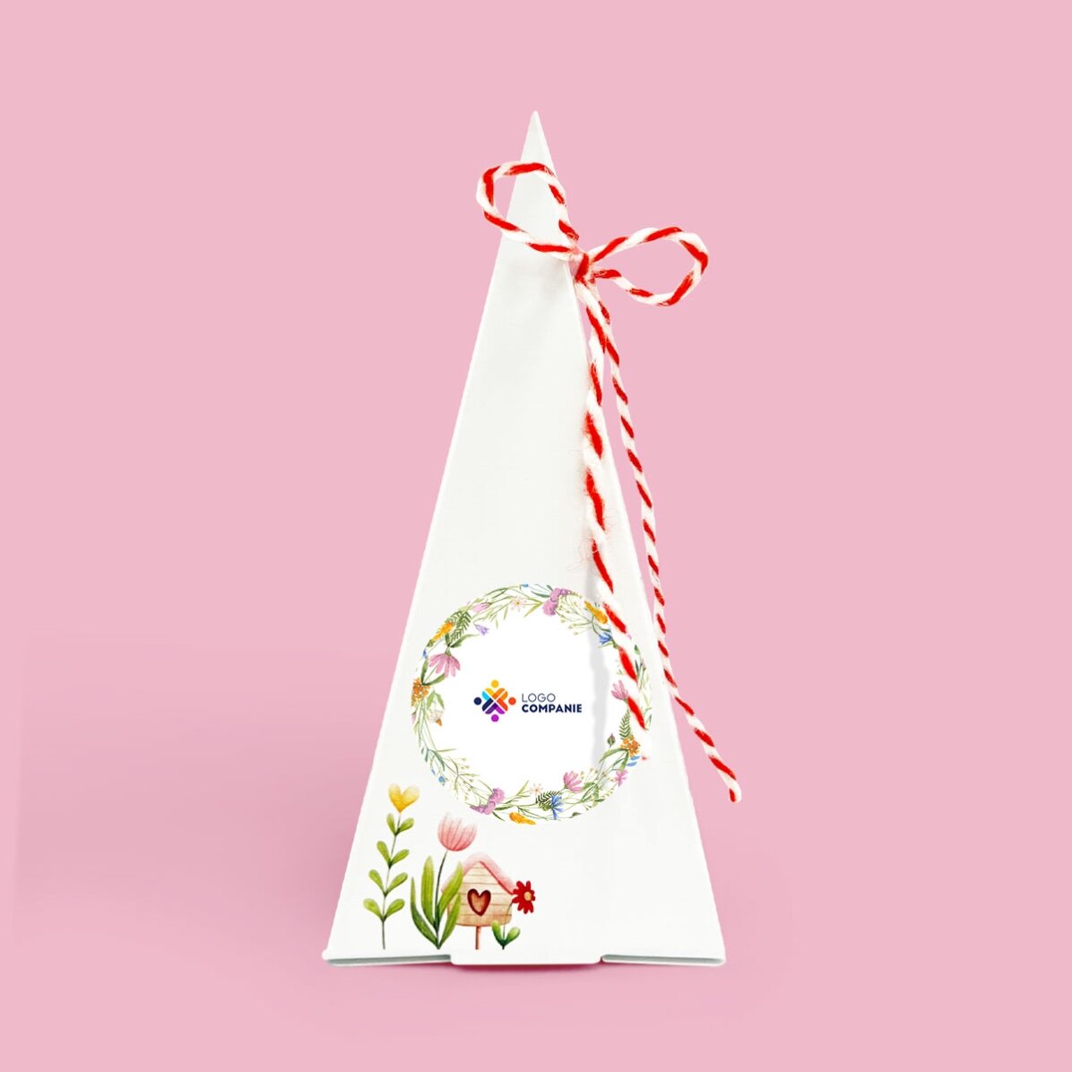 Kit de plantat flori - mărțișor personalizat cu logo - Flori