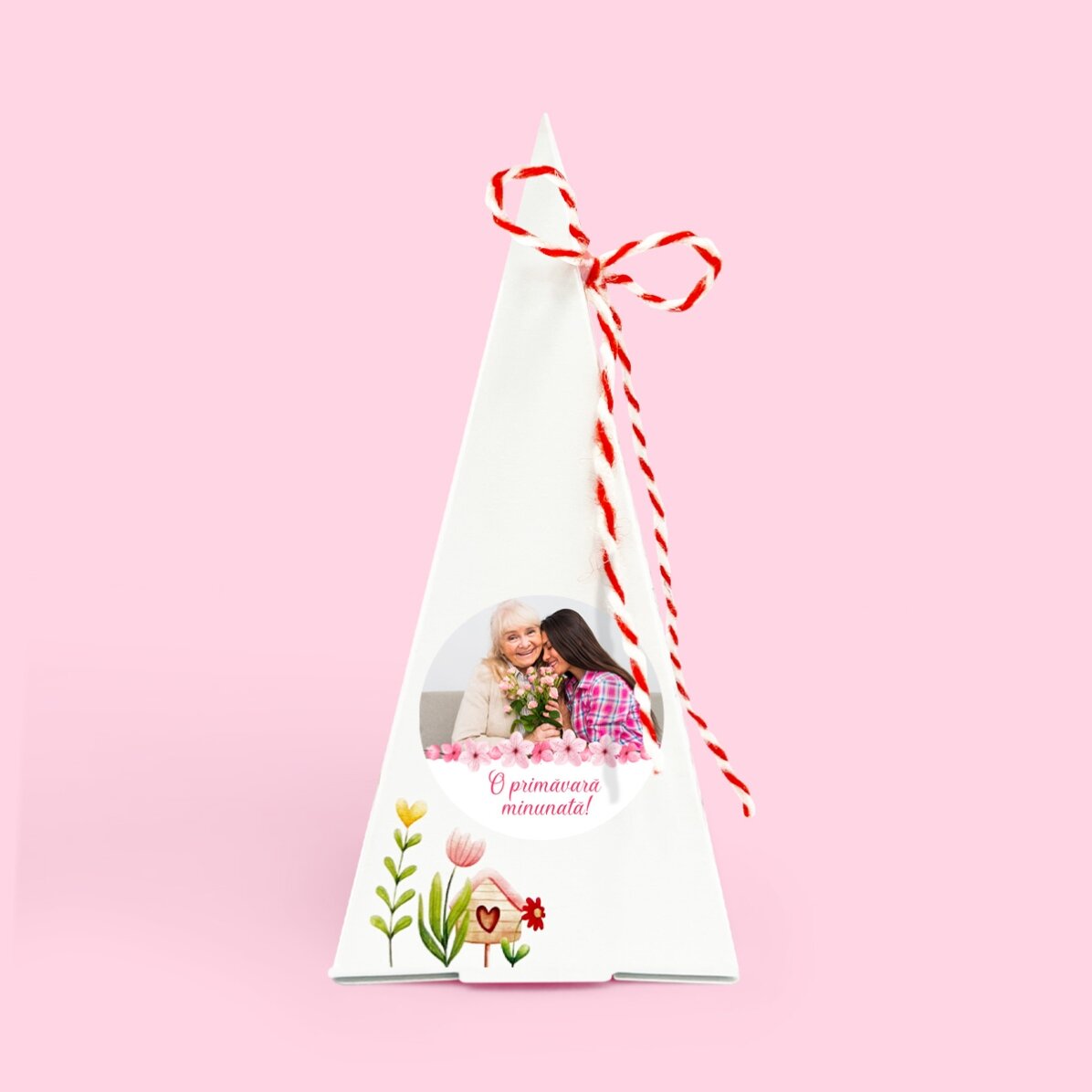 Kit de plantat flori - mărțișor personalizat cu poză și text - Flowers