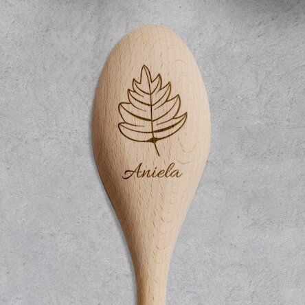 Lingură de lemn personalizată - Autumn flavours
