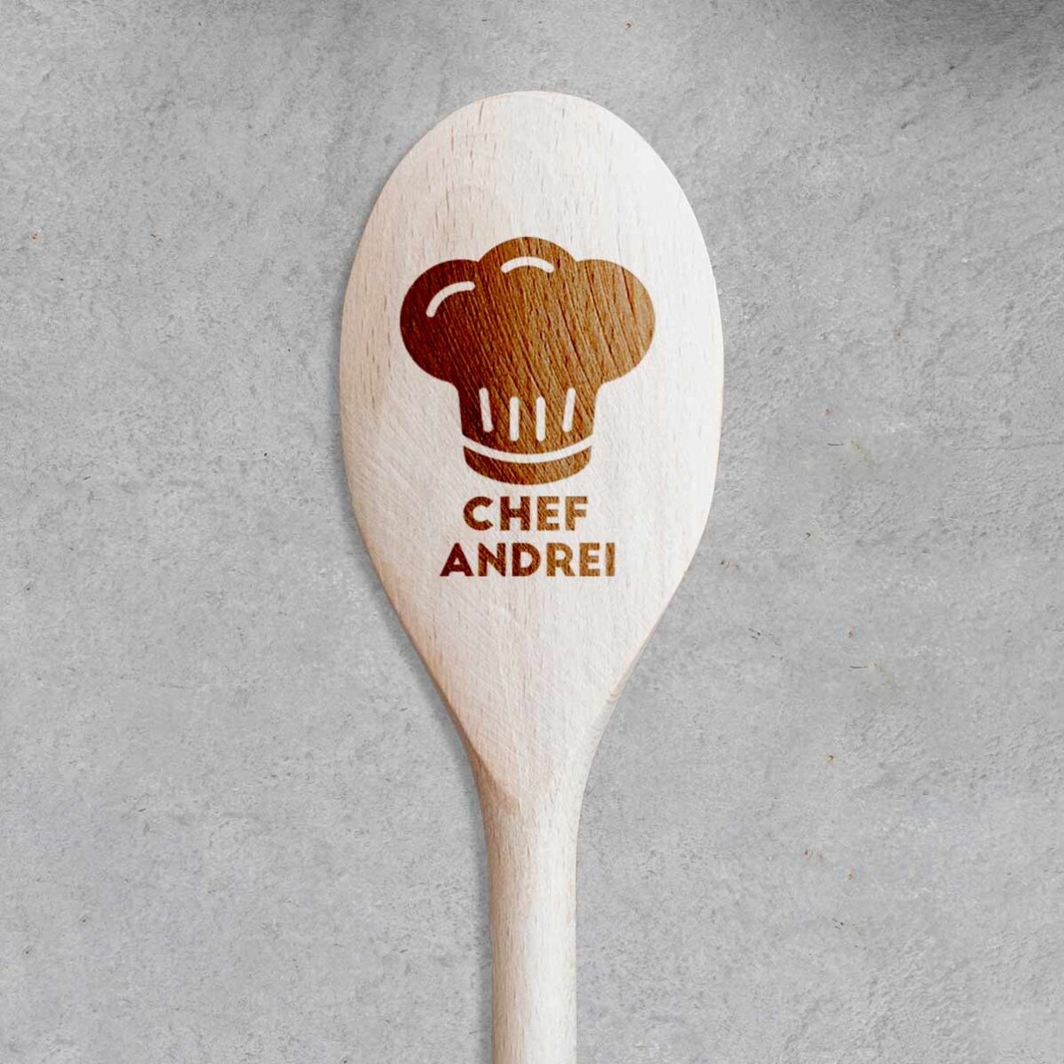 Lingură de lemn personalizată - Chef