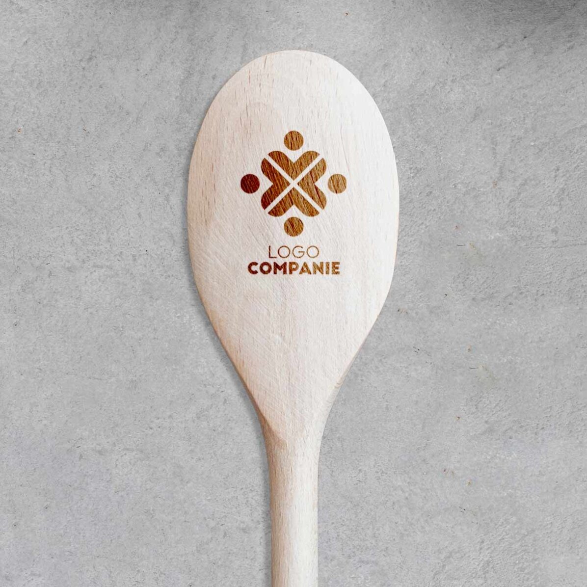 Lingură de lemn personalizată cu logo 