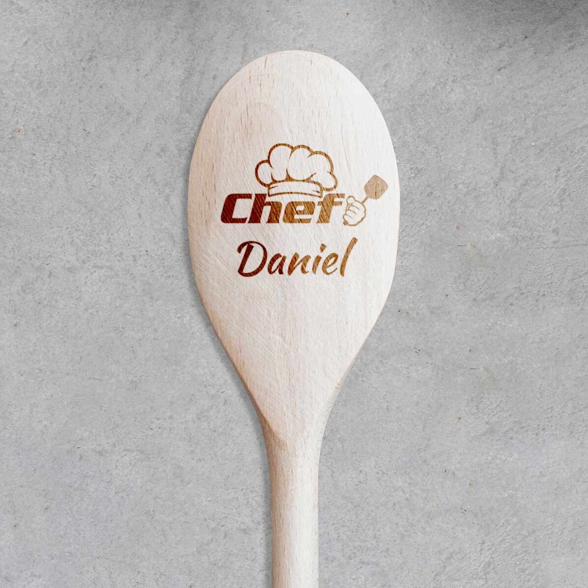 Lingură de lemn personalizată - Chef Bucătar
