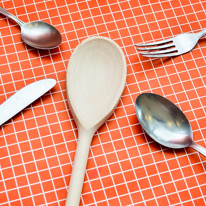 Lingură de lemn personalizată - Mr & Mrs