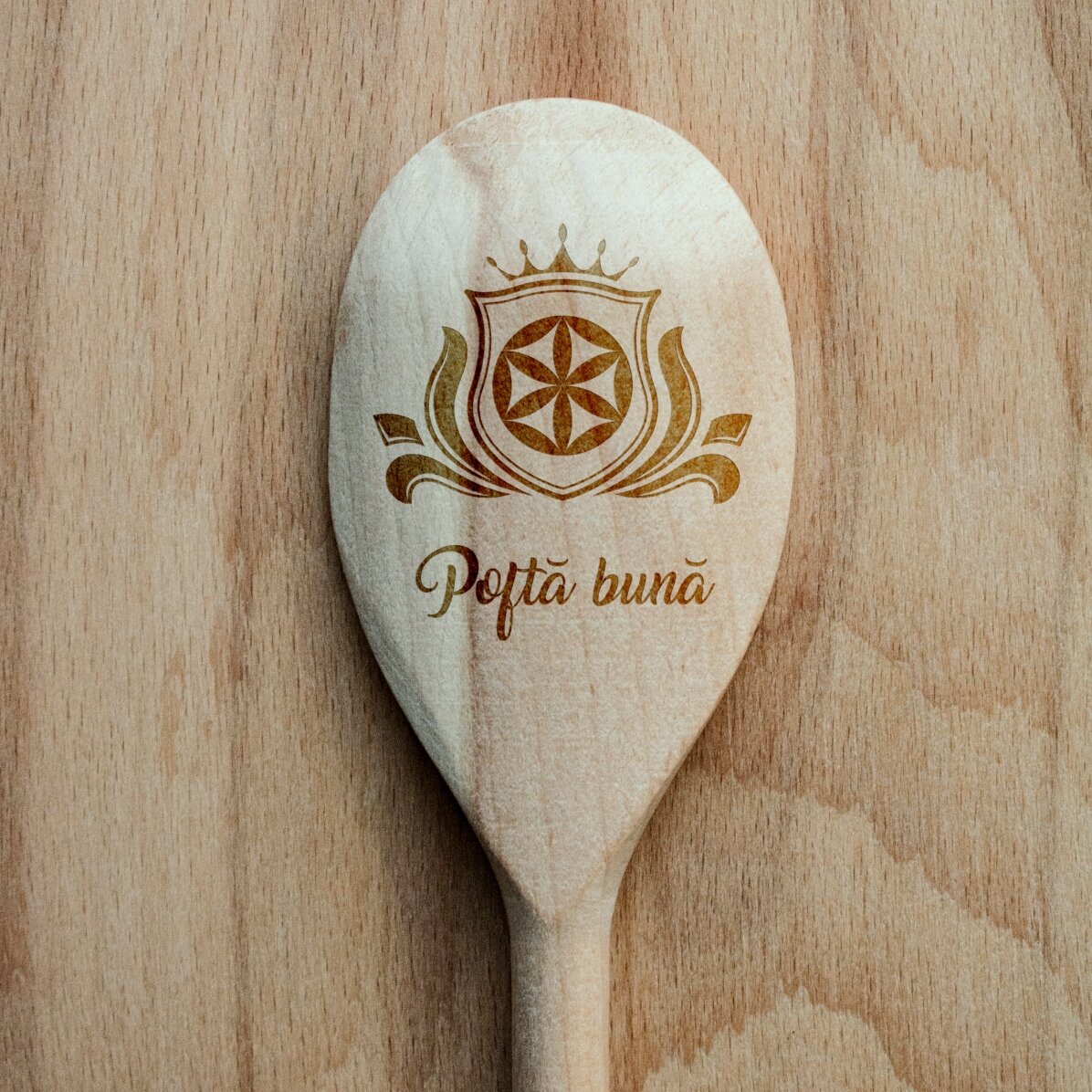 Lingură de lemn personalizată - Royal