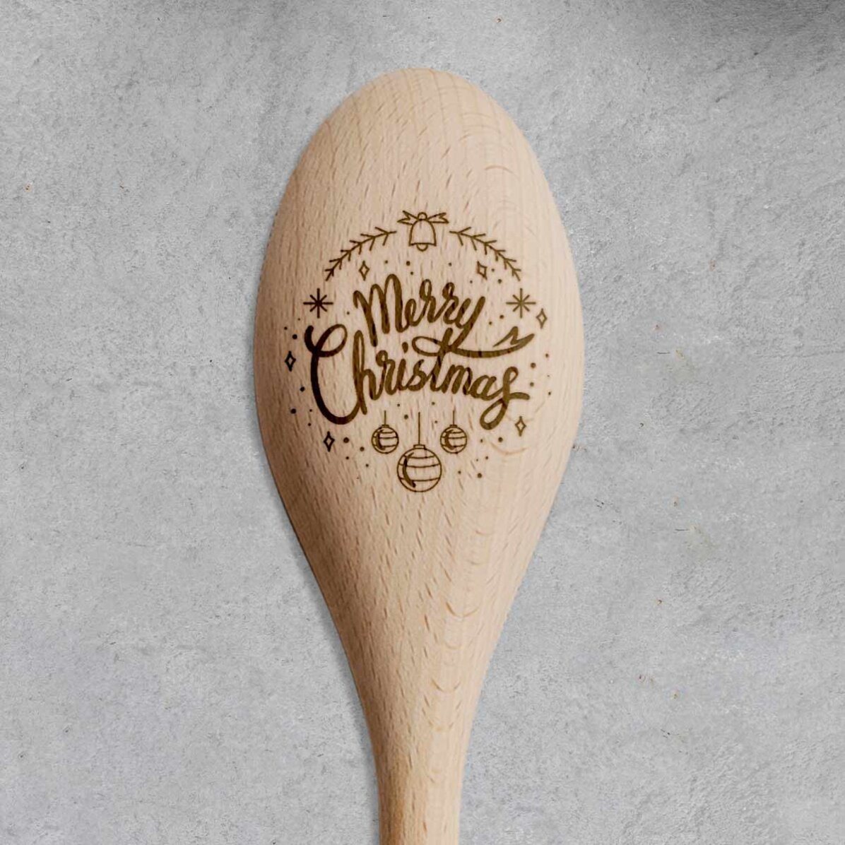 Lingură de lemn personalizată - Winter Holidays