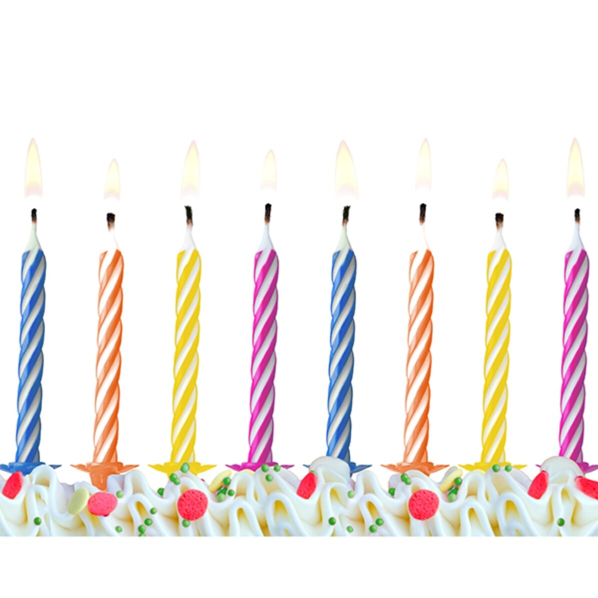 Lumânari pentru tort - set 10 buc.