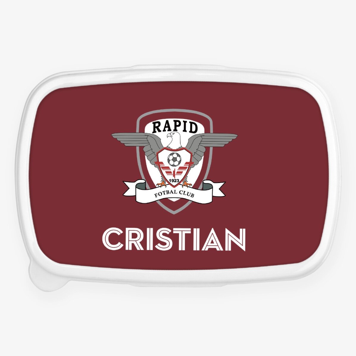 Lunch box, caserolă FC Rapid 1923 personalizat cu nume