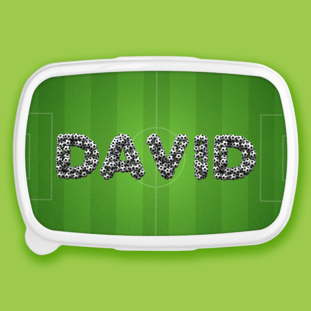 Lunch box, caserolă personalizat cu nume -  Fotbal