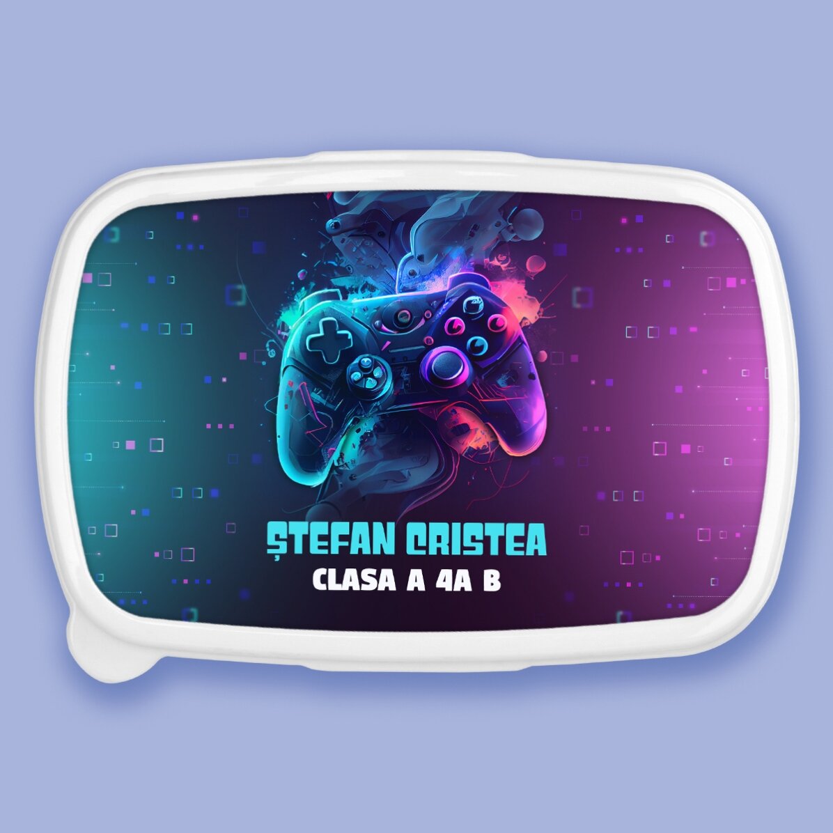 Lunch box, caserolă personalizat cu text - Gamer