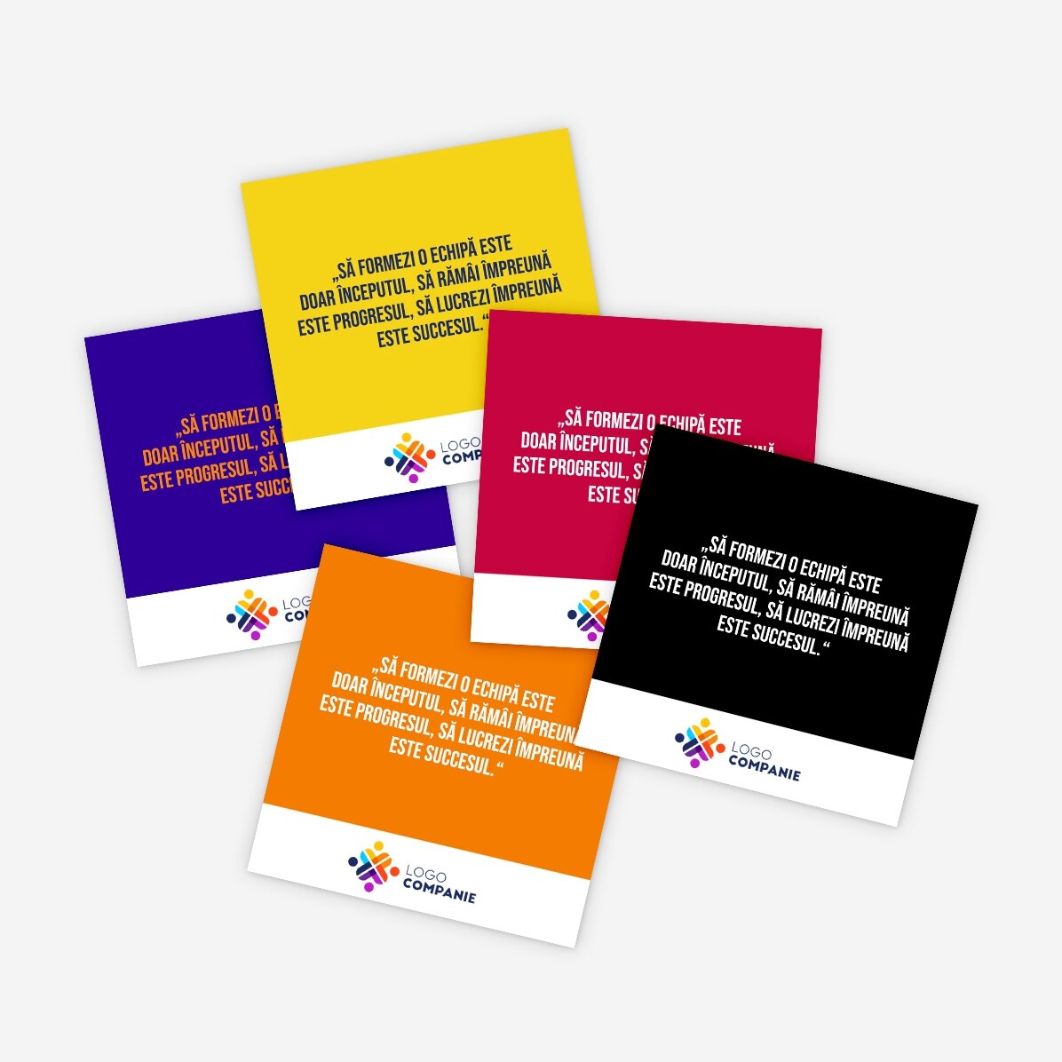 Magnet 10x10 personalizat cu logo și text