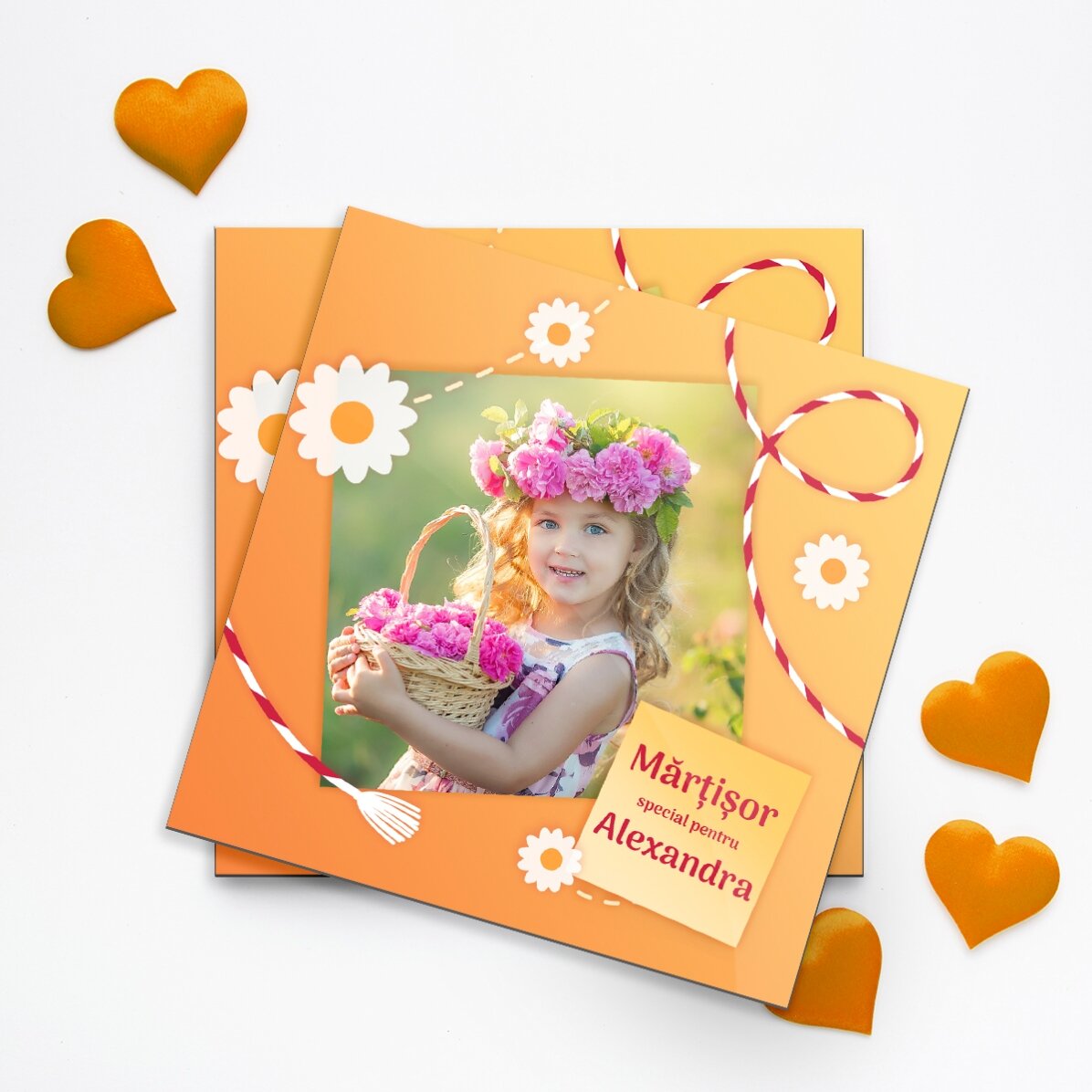 Magnet 10x10 personalizat cu o poză - Mărțișor special