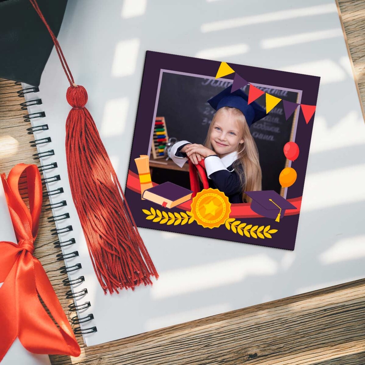 Magnet 10x10 personalizat cu poză - Absolvire 