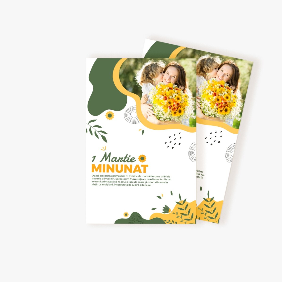 Magnet 10x15 personalizat cu poză și text - Hello spring