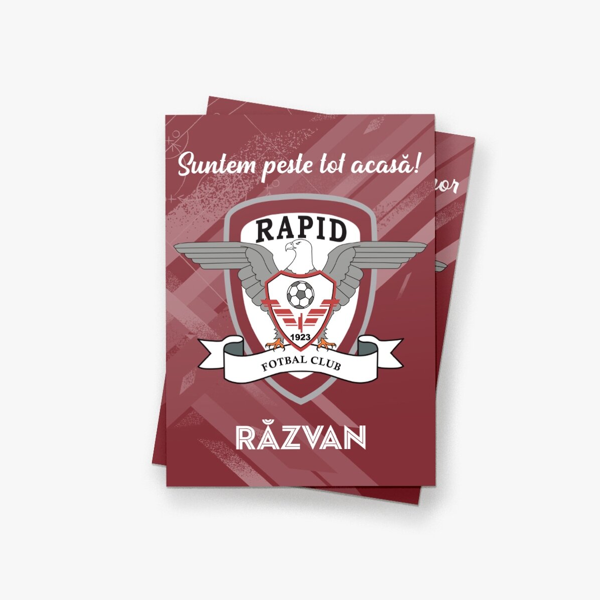 Magnet FC Rapid 13x18cm personalizat cu nume și mesaj