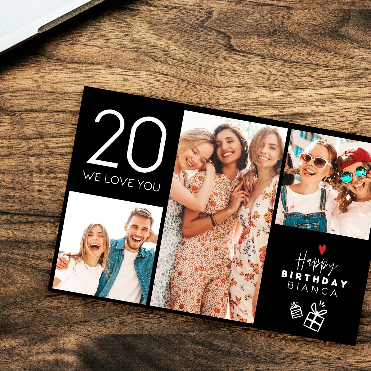 Magnet 15x10 cm personalizat cu text - Happy birthday