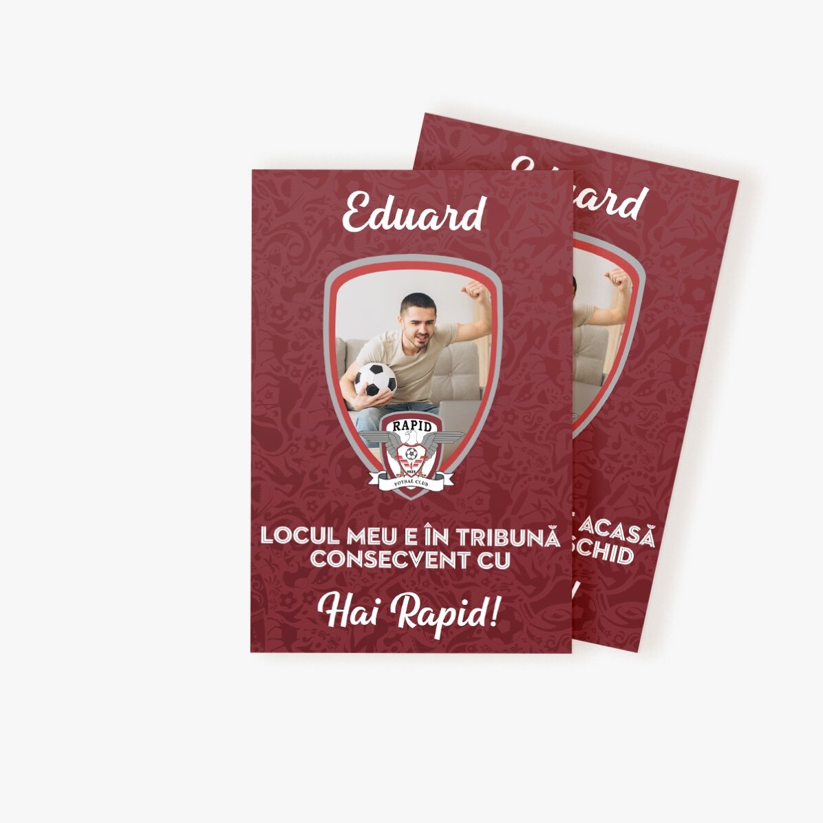 Magnet FC Rapid 10x15 cm personalizat cu poză și mesaj