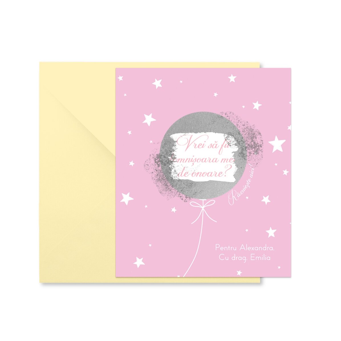 Magnet răzuibil 10x12 cm personalizat cu text - Surpriză