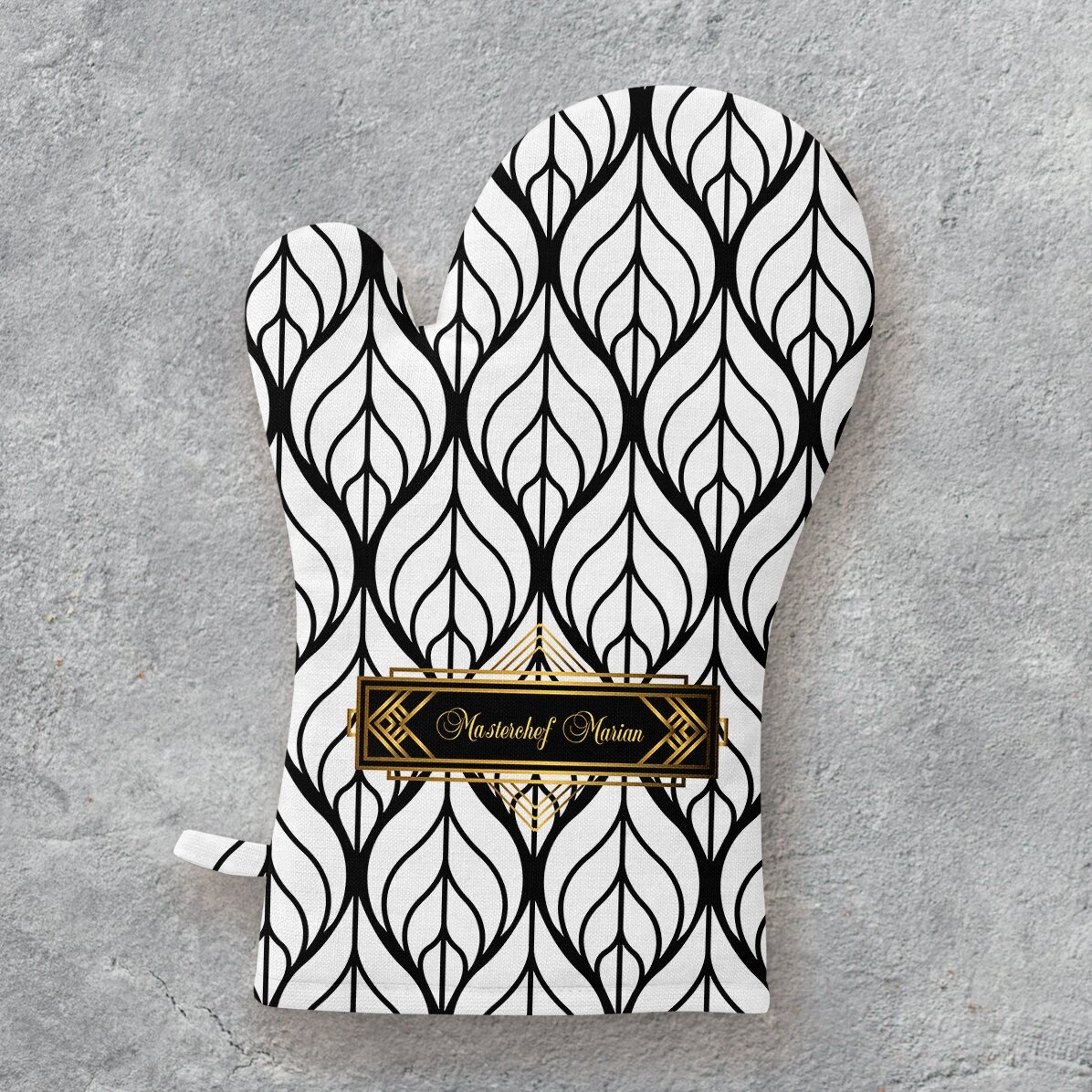 Mănușă de bucătărie personalizată cu text -  Masterchef 