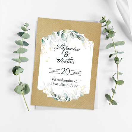 Mărturie plantabilă personalizată cu mesaj - Wedding