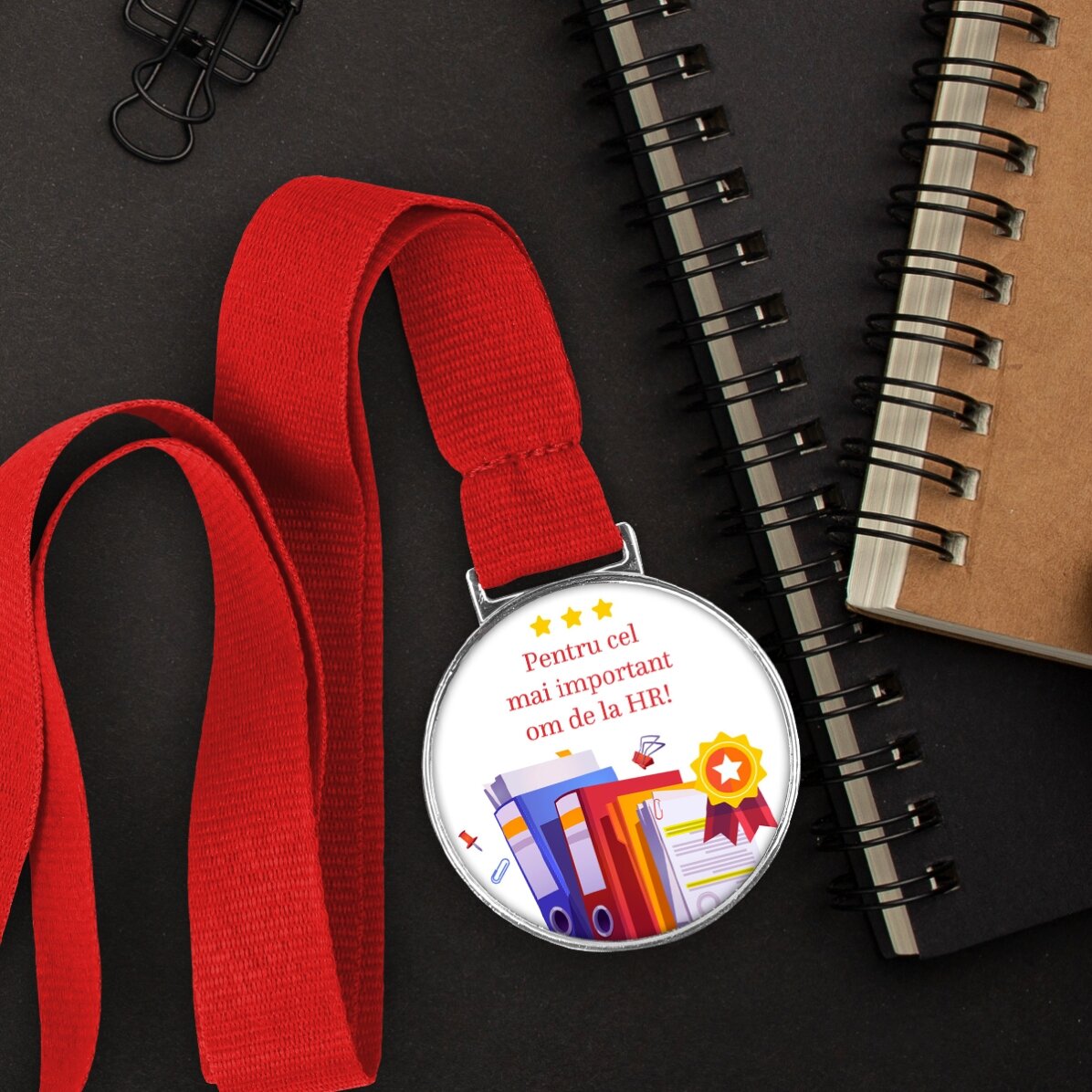 Medalie personalizată cu mesaj - HR