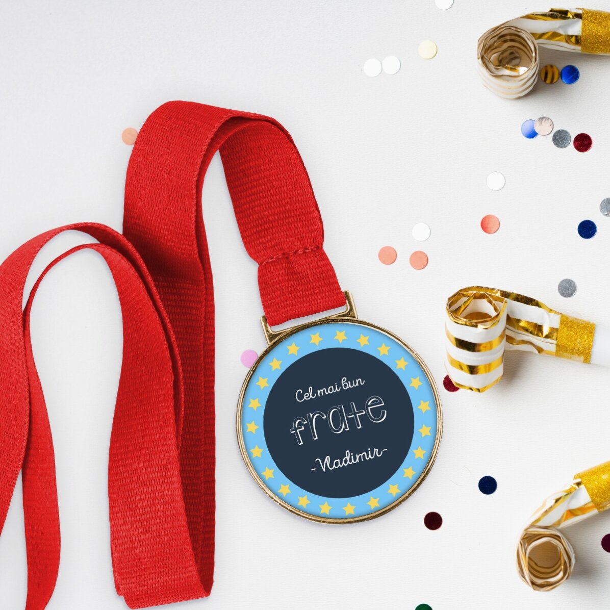 Medalie personalizată cu text - Cel mai bun