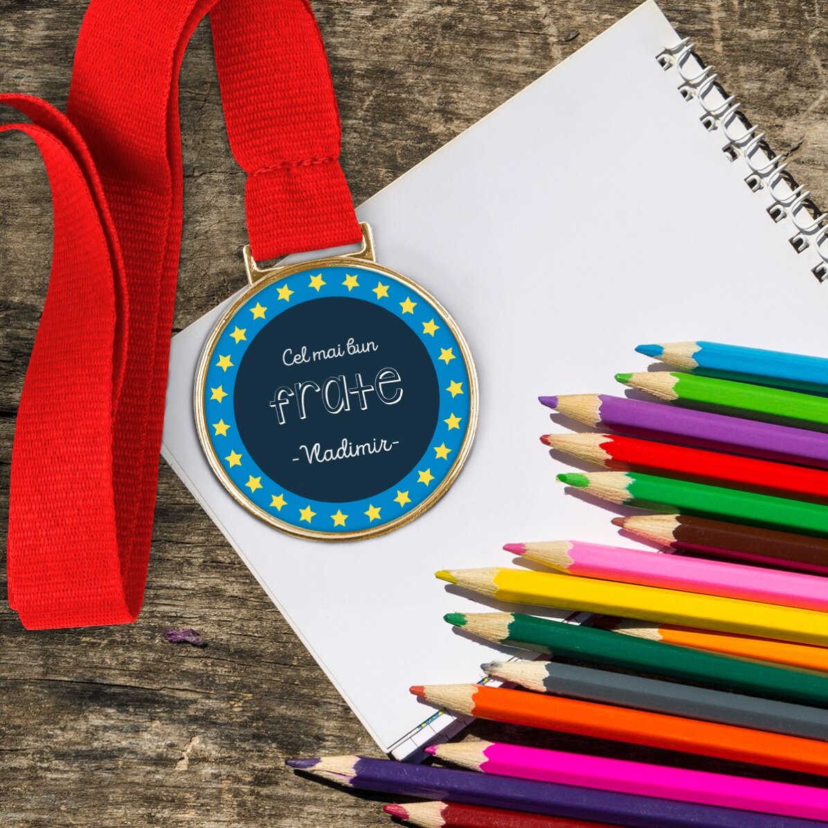 Medalie personalizată cu text - Cel mai bun
