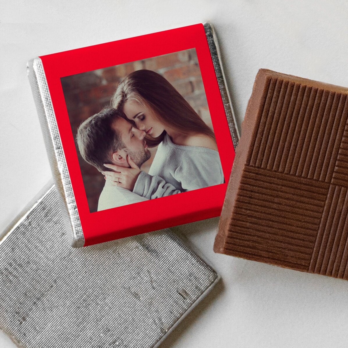 Mini ciocolată personalizată cu o poză